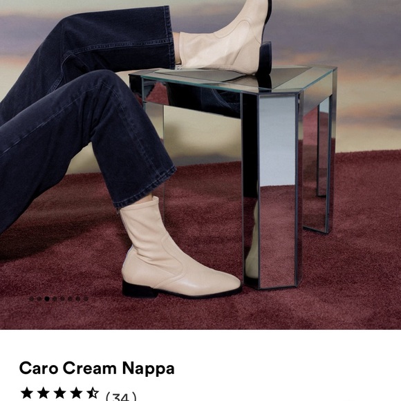 Beautiful Labucq Caro Nappa boots in cream! - Picture 5 of 10